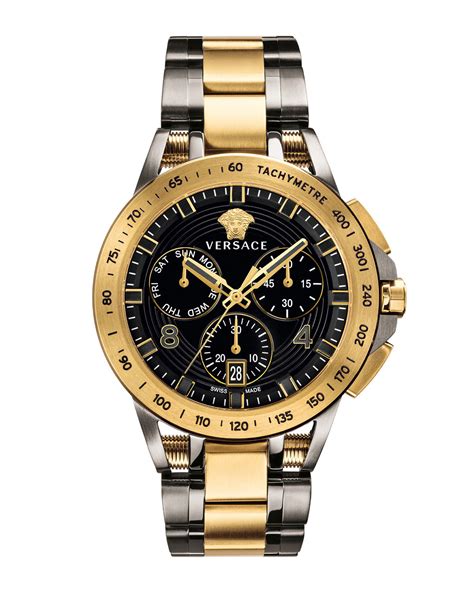 versace watch gold|versace chrono watch.